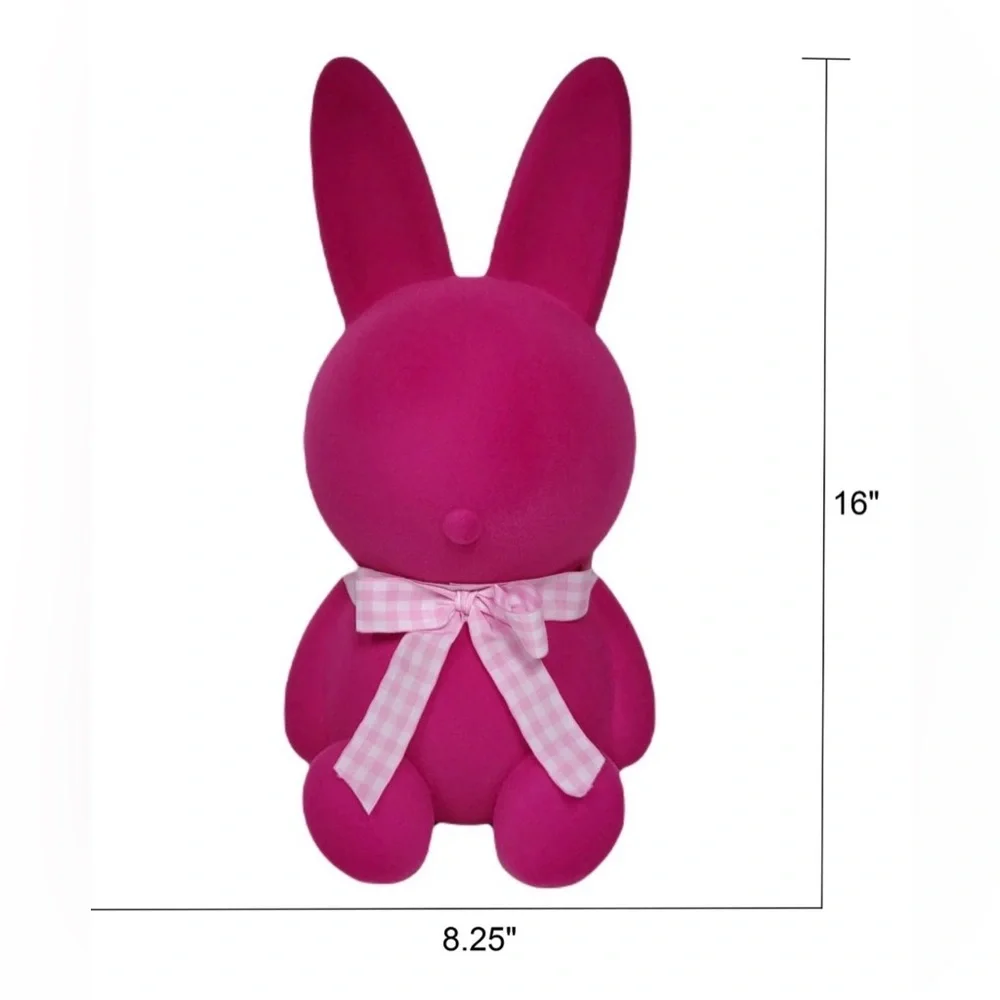 Giant 16 inch Easter Bunny Hot Pink fuchsia NEW in plastic
